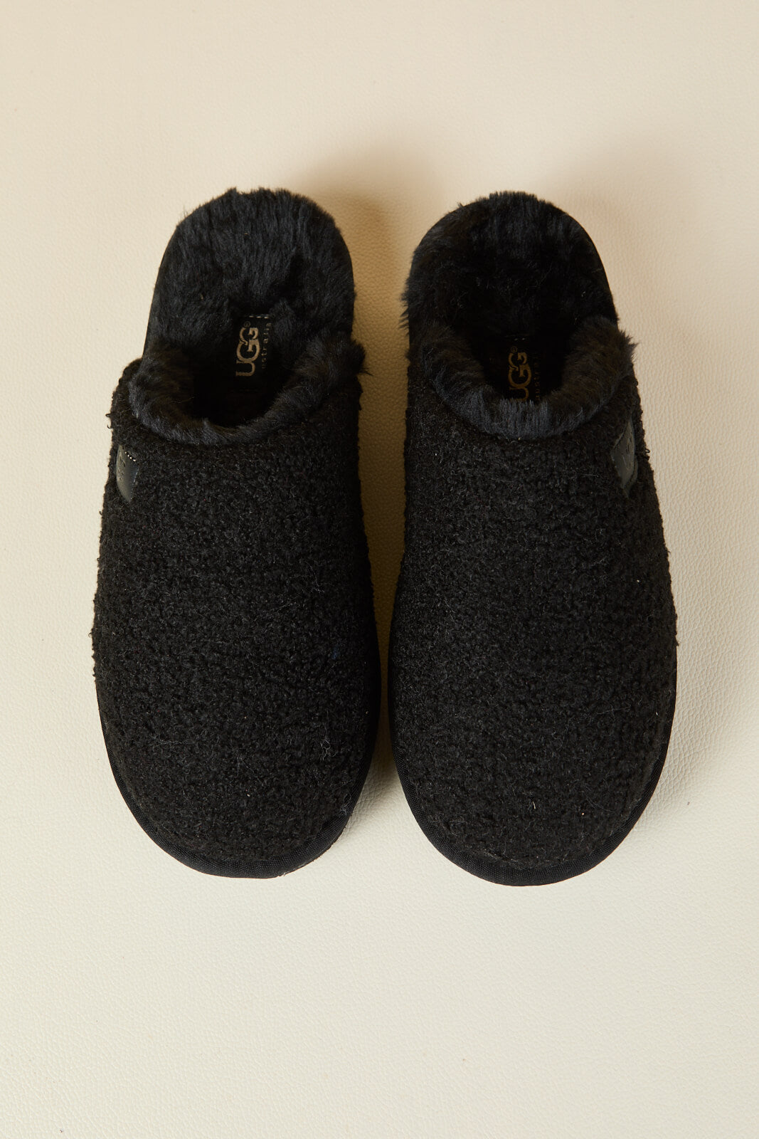 SMAIBULUN Ugg | Languorous Shepherd Blend Wool Slipper - black