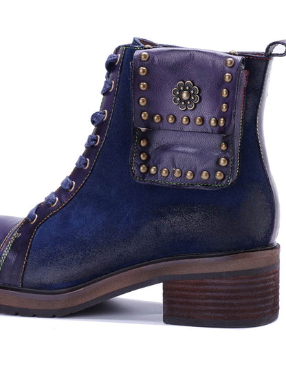 Soffia | Cecilie Suede Leather Combat Boots