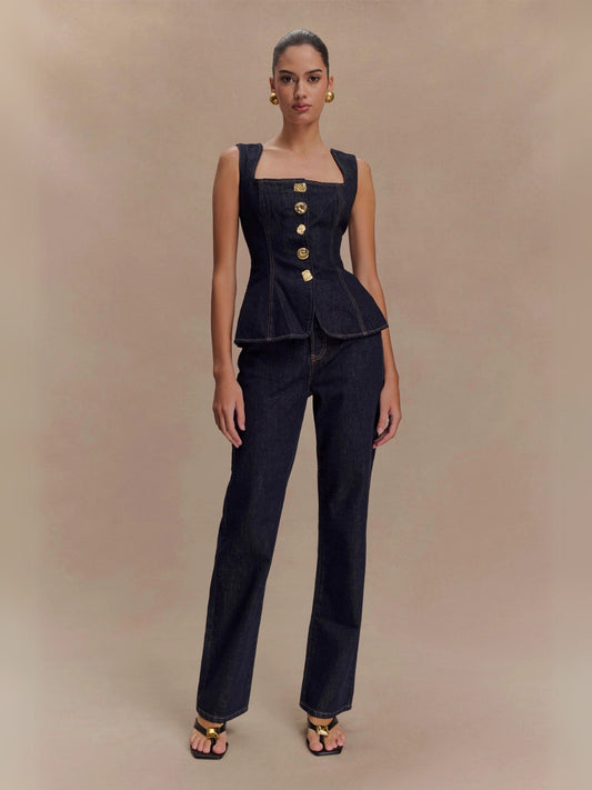 Sweet Haze Denim Matching Sets