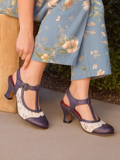 Soffia | Dylin Leather Oxford - navy