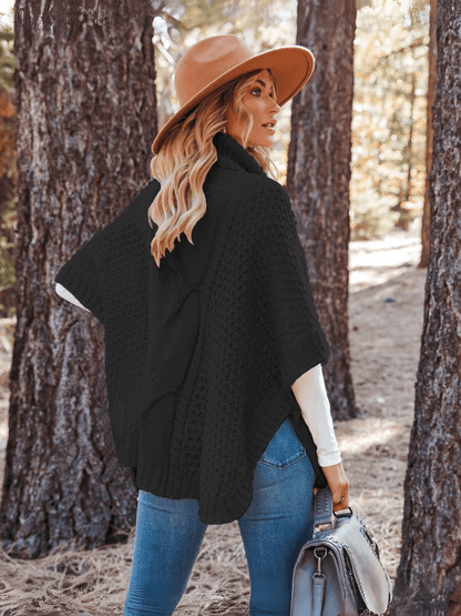 Milligan Oversized Turtleneck Sweater - Black