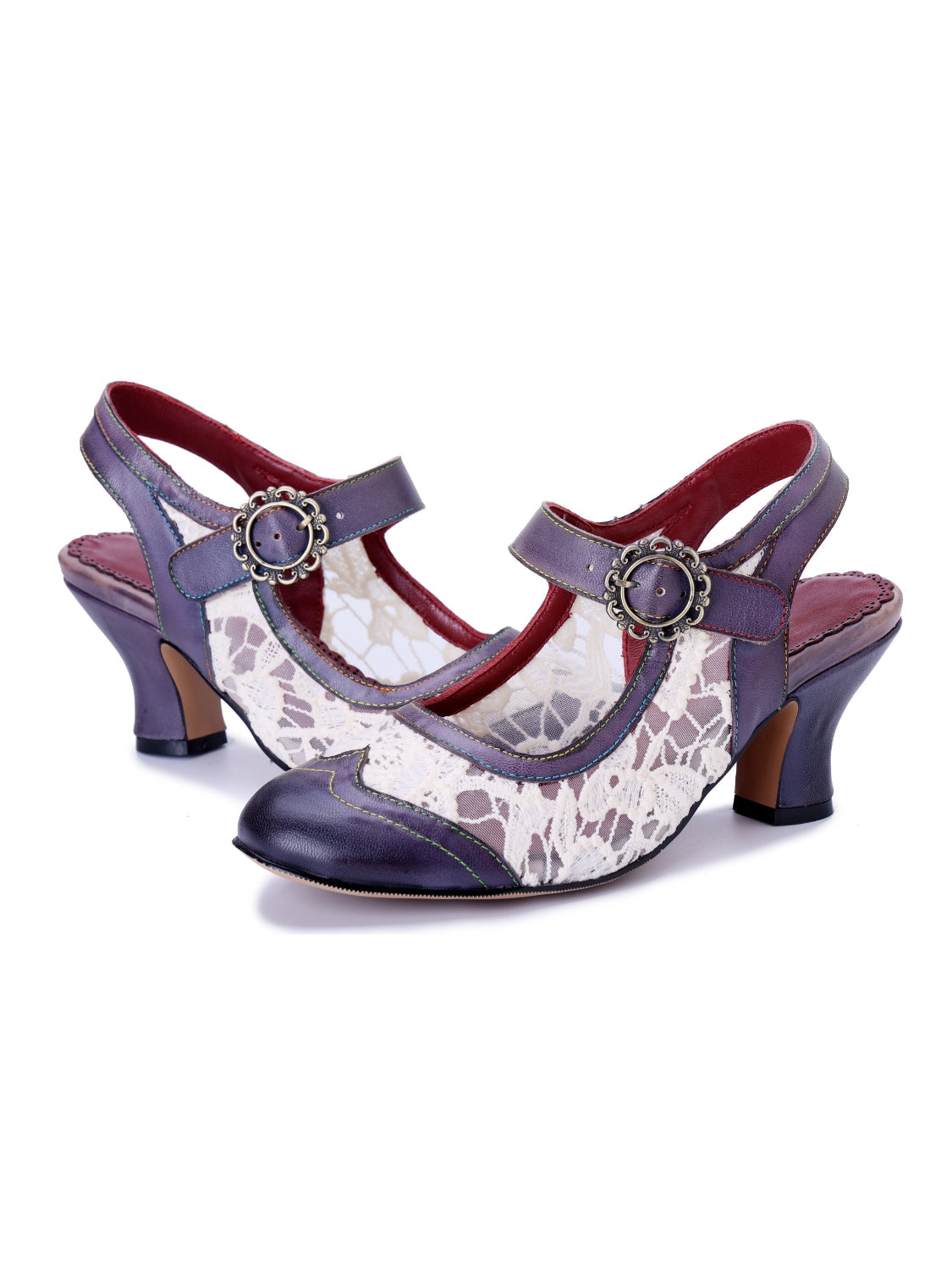 Soffia | Dylin Leather Oxford - navy