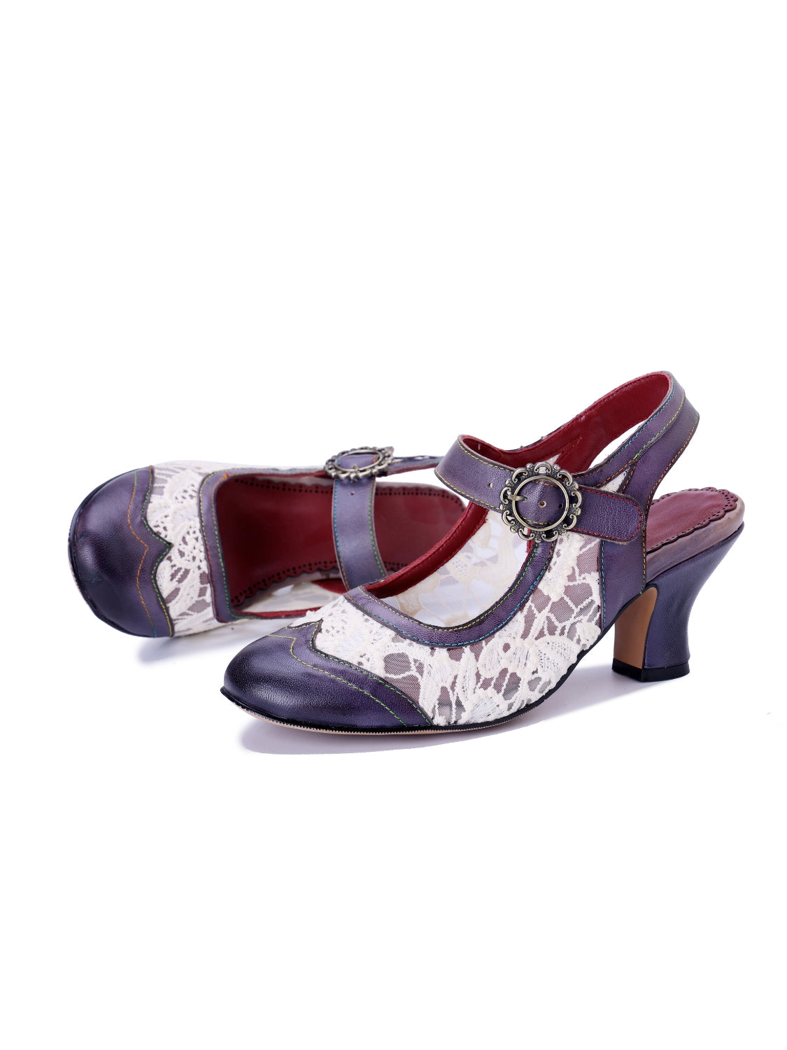 Soffia | Dylin Leather Oxford - navy