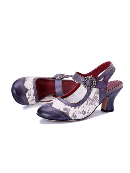 Soffia | Dylin Leather Oxford - navy