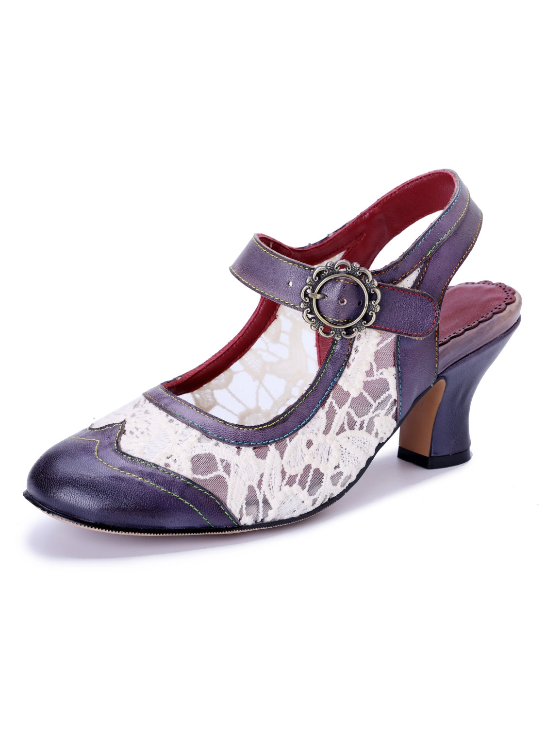 Soffia | Dylin Leather Oxford - navy