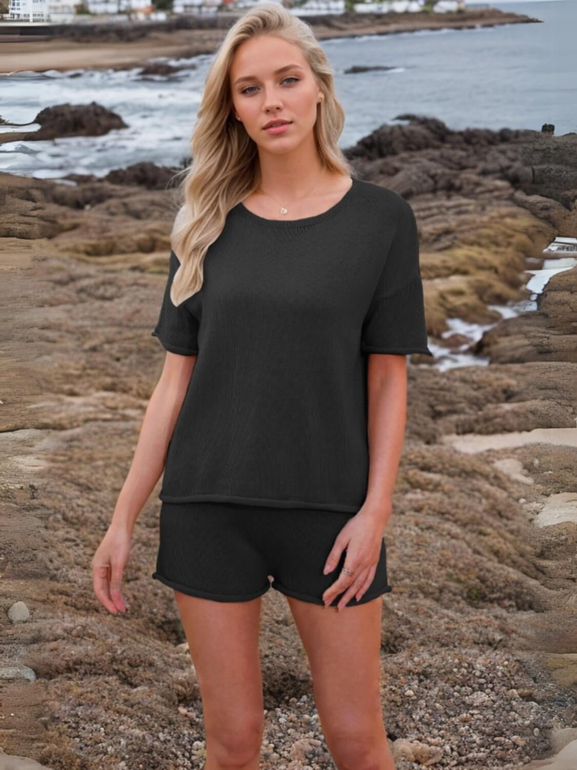 Laguna Relaxed Knit Matching Set