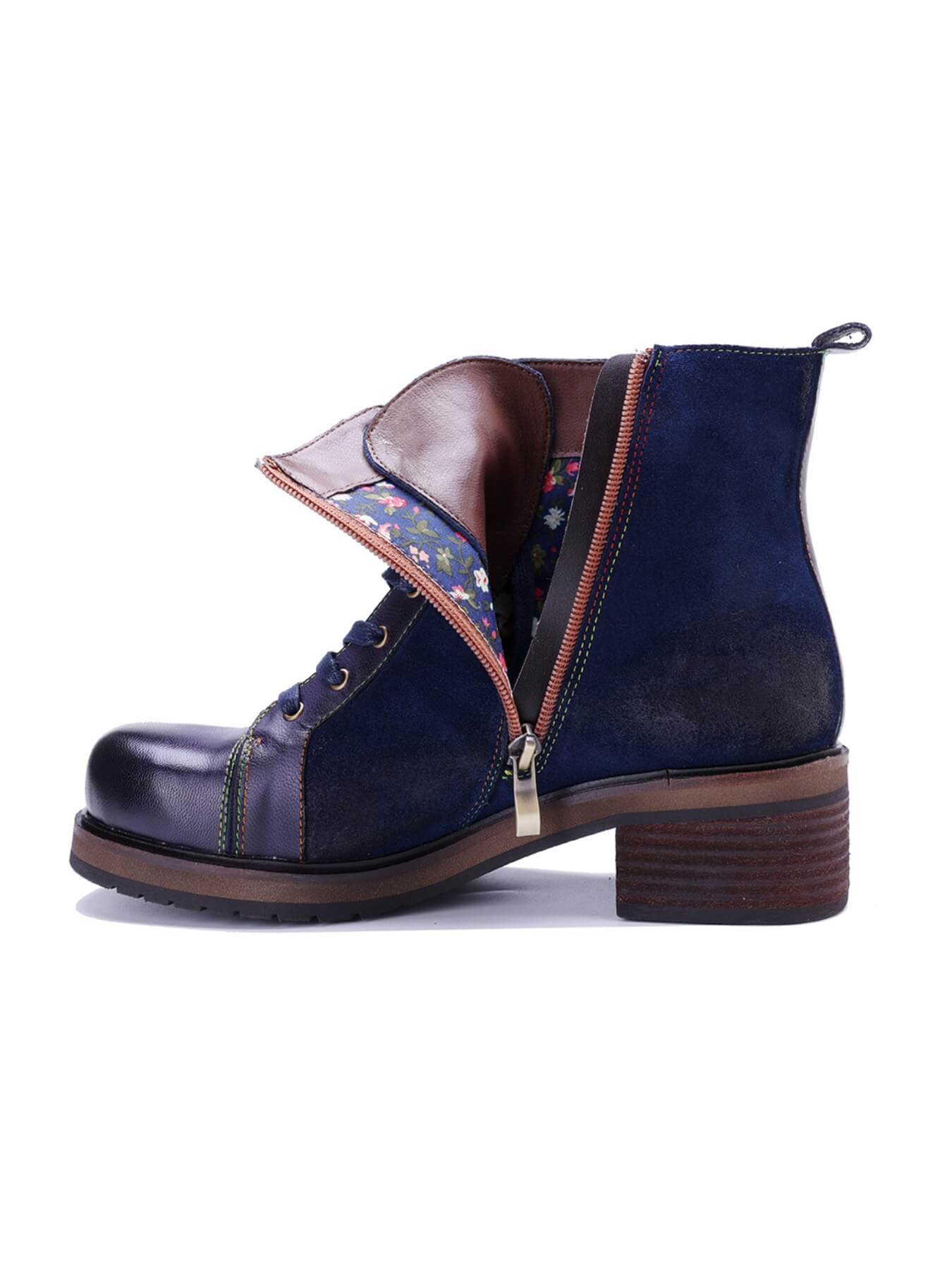 Soffia | Cecilie Suede Leather Combat Boots