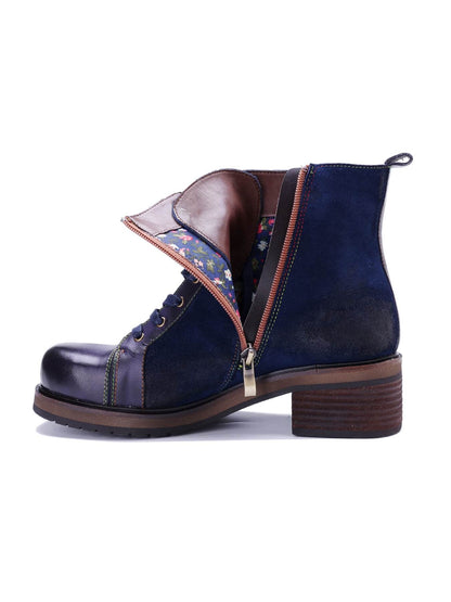 Soffia | Cecilie Suede Leather Combat Boots