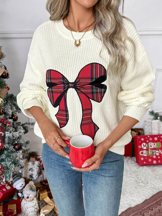 Imena Christmas Bow Sweater