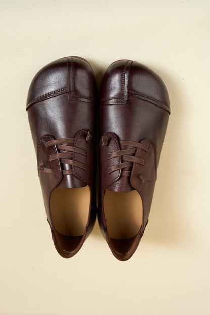 Rumour Has It | Marlah Patch Upper Leather Loafer - brown