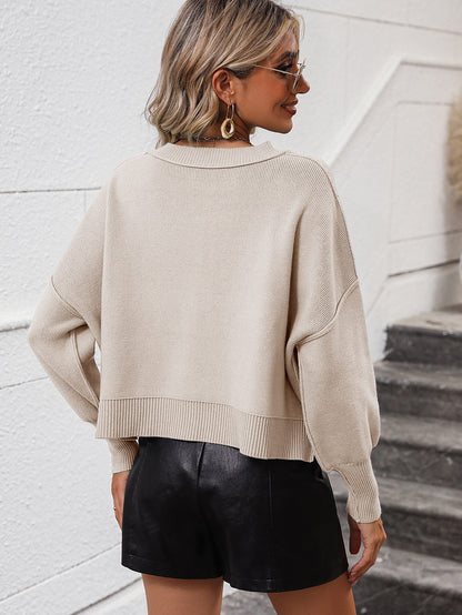 Lorian Oversized Pullover Sweater - Neutral